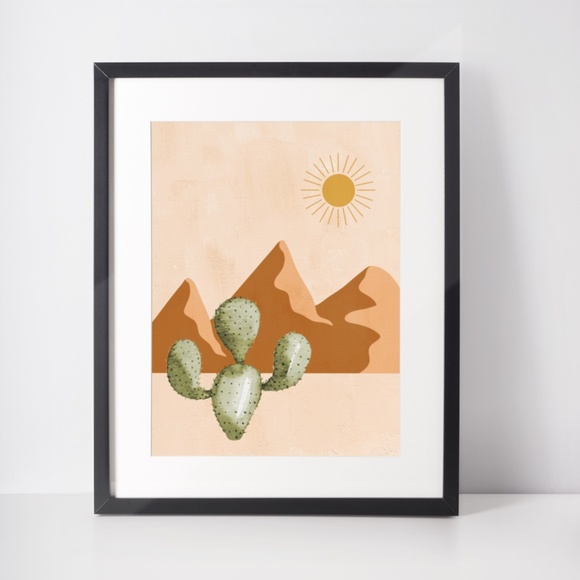 Wall Art Boho Nature Plants Print Illustration Unframed - Picture 5 of 14